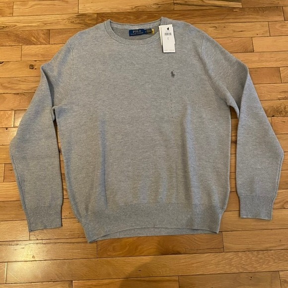 Polo Ralph Lauren Other - Polo Ralph Lauren Mens Classic Fit Crewneck Sweater Gray Size Large MSRP $125